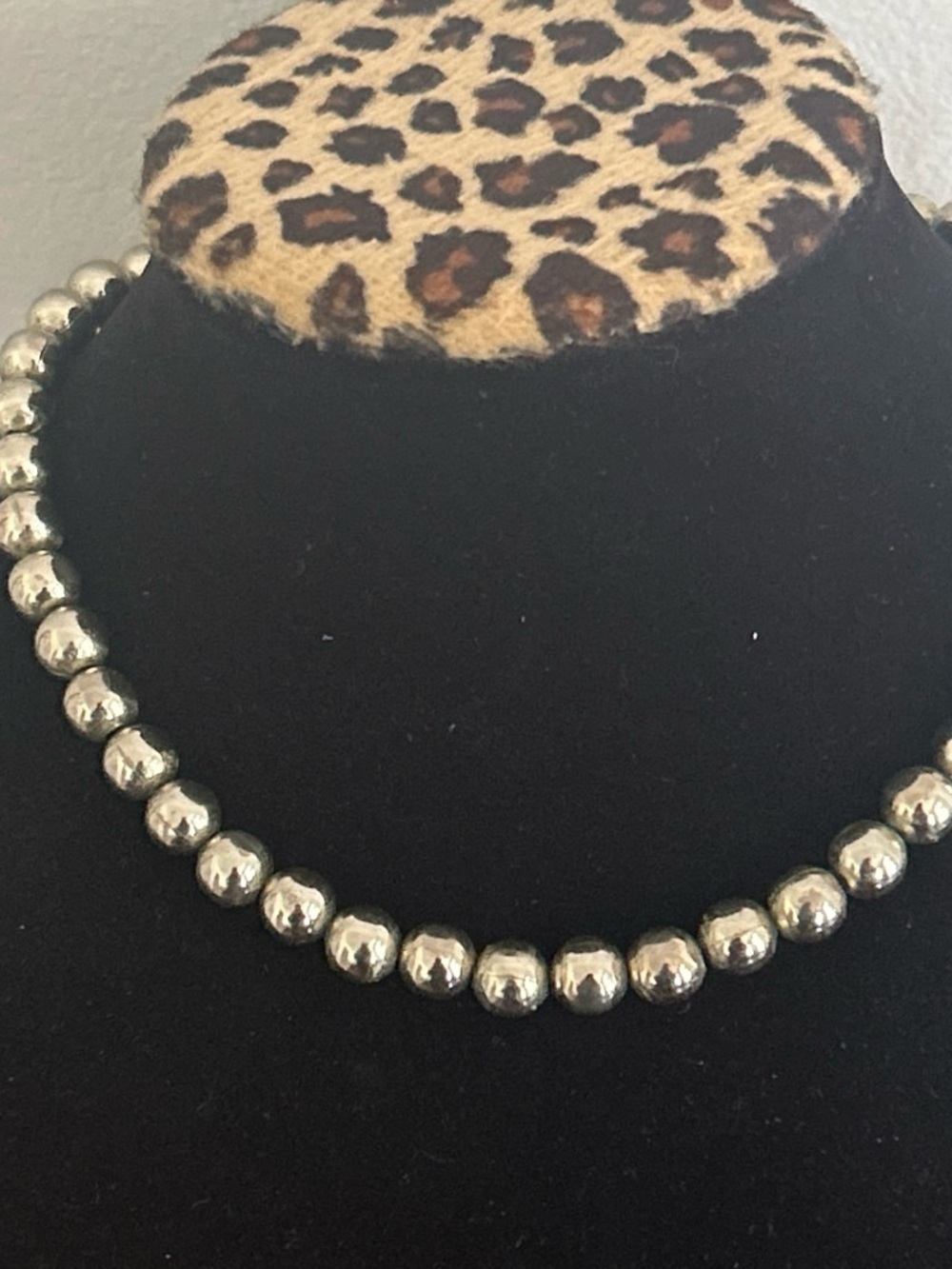 Monet Silver-Tone Beaded Necklace